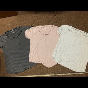 3 American Eagle Soft N Sexy Henley’s